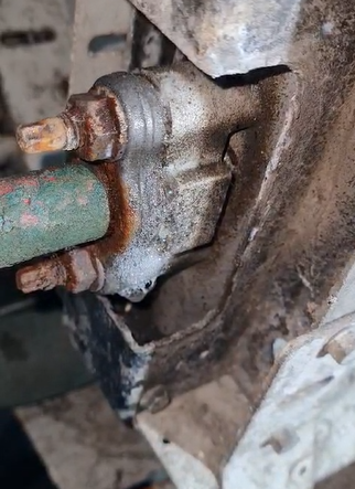 Corroded aluminium-copper joint showing initial damage