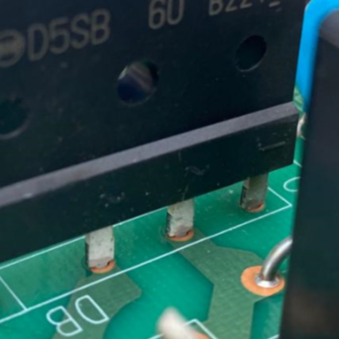 Close-up of bridge rectifier (D5SB) on Mitsubishi control board