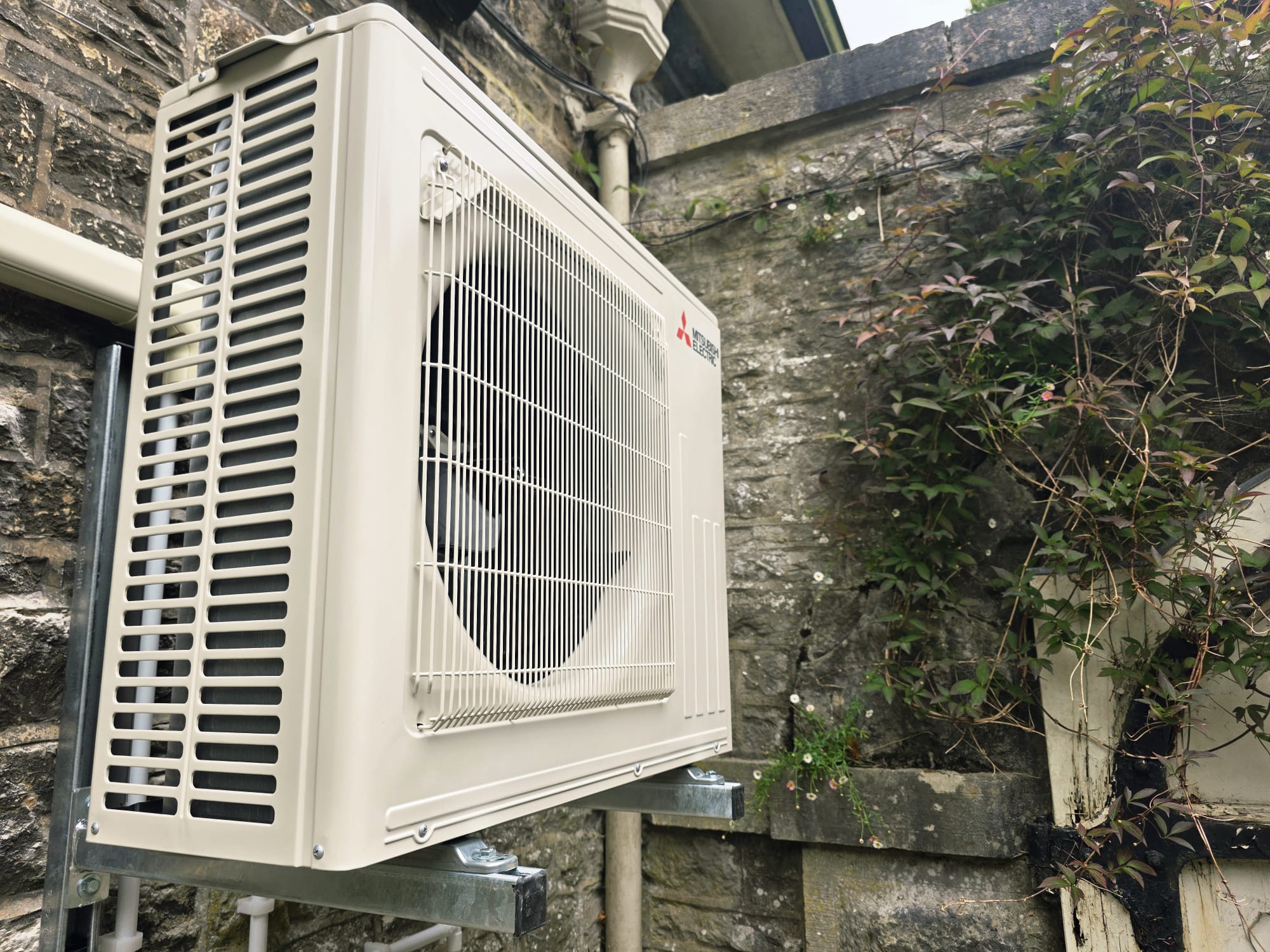 Close-up of outdoor unit
